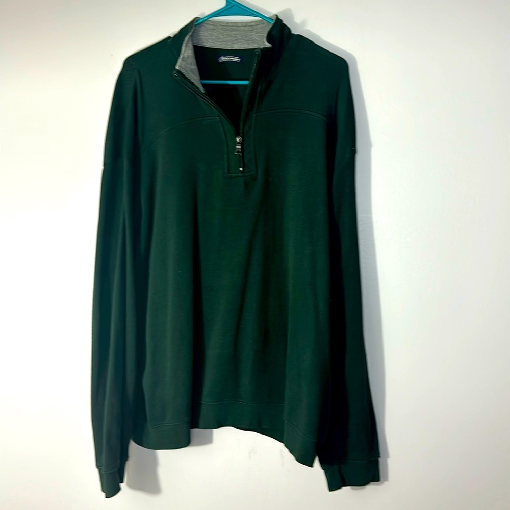 Consensus 100% cotton green pull over sweater men’s size XL